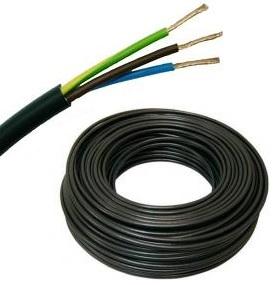 Bobine Cabo Eléctrico 3x 1,5mm Preto (100 mts)