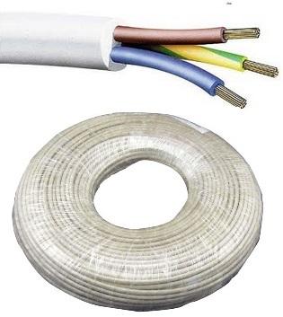 Bobine Cabo Eléctrico 3x 2,5mm Branco (100 mts)