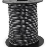 Bobine Cabo Eléctrico Têxtil 2x 0,75mm Preto/Branco (10 mts) - GSC