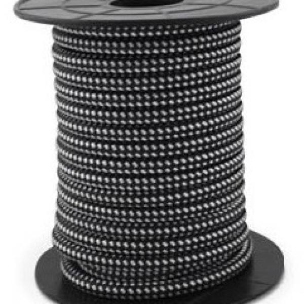 Bobine Cabo Eléctrico Têxtil 2x 0,75mm Preto/Branco (10 mts) - GSC