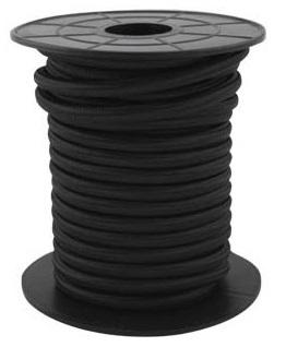 Bobine Cabo Eléctrico Têxtil 2x 0,75mm Preto (10 mts) - GSC