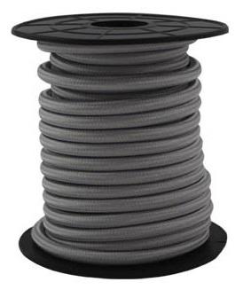Bobine Cabo Eléctrico Têxtil 2x 0,75mm Cinza (10 mts) - GSC