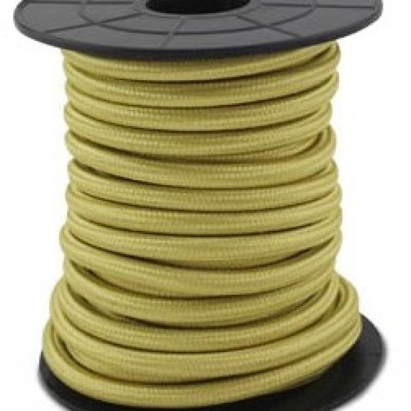 Bobine Cabo Eléctrico Têxtil 2x 0,75mm Dourado (10 mts) - GSC