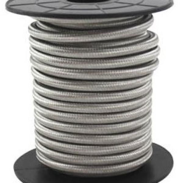 Bobine Cabo Eléctrico Têxtil 2x 0,75mm Prateado (10 mts) - GSC