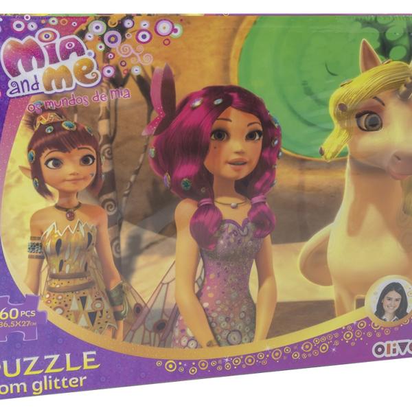 Puzzle Os Mundos de Mia c/ Glitter (60 Peças)