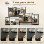 Mesa de Cozinha Dobrável com 2 Prateleiras de Armazenamento e Laterais Dobráveis 75x140x74 cm Preto