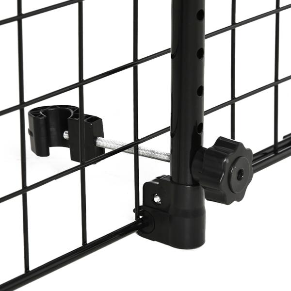 Grade de Segurança de Carro para Cães Extensível Universal Grade de Segurança para Cães com Largura Ajustável 91 - 152x30cm Preto
