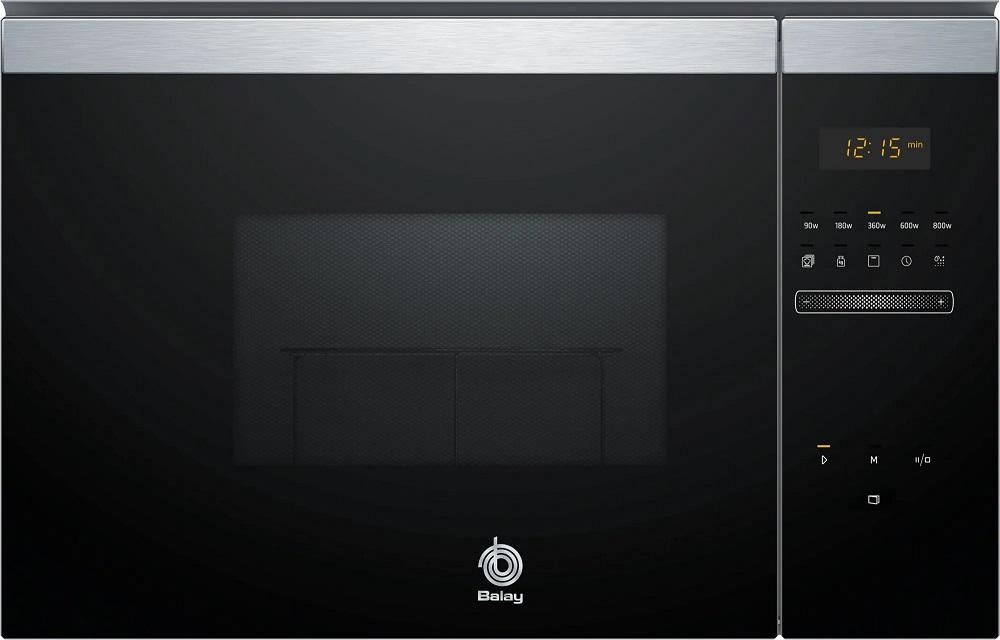 Microondas de Encastre 800W 20L + Grill (Inox) - BALAY