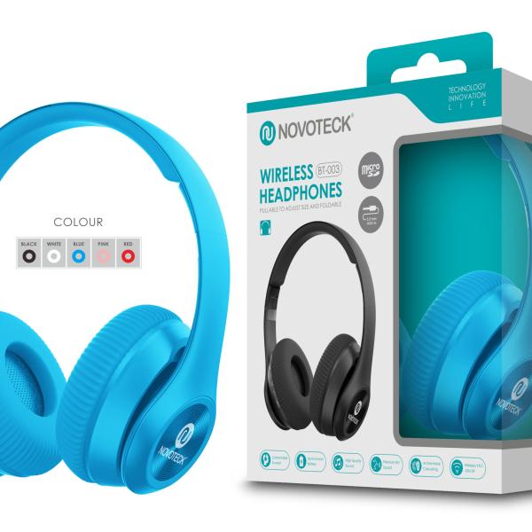Auscultador Bluetooth Azul BT - 003