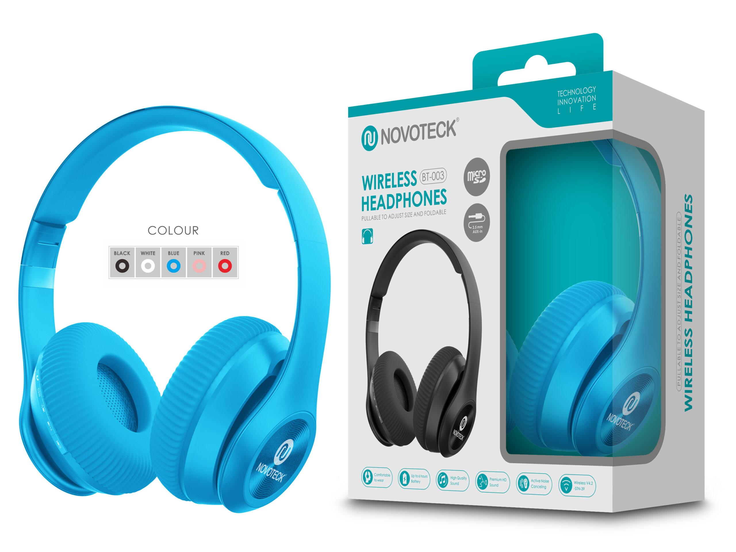 Auscultador Bluetooth Azul BT - 003