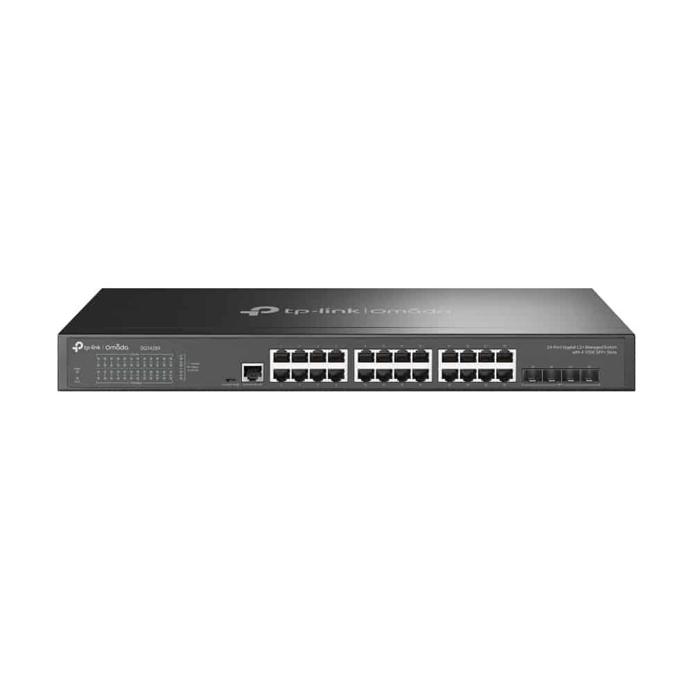 Switch Gestionável TP - Link TL - SG3428X 28 Portas RJ - 45 10/100/1000 SFP — Recondicionado