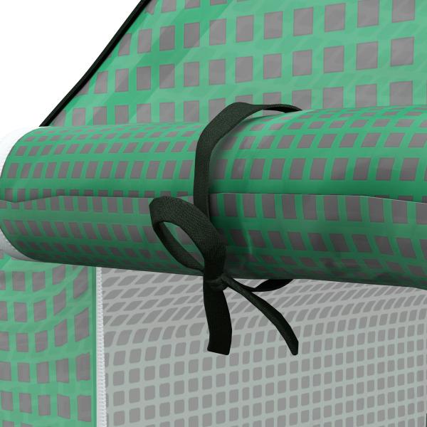 Cobertura de Substituição para Estufa 140x143x190 cm com Janela Porta Anti - UV Proteção de Plantas para Jardim Verde