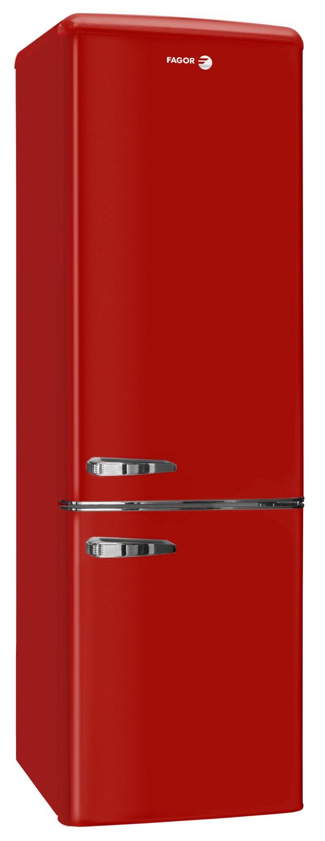 Frigorífico Combinado Retro 244L 3FFV - 1855R (Vermelho) - FAGOR