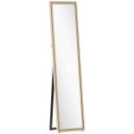 Espelho de Pé 157x37 cm Espelho Corpo Inteiro Grande com Moldura Bicolor para Utilizar Inclinado ou Suspenso Madeira