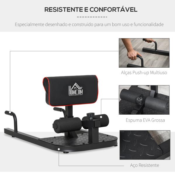 3 em 1 Placa supina multifuncional Equipamento Abdominal para Exercícios Abdominais carga 120 kg