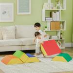 Conjunto de 5 Blocos para Crianças de 18 - 36 Meses Brinquedo de Construção para Aprendizagem Infantil 48x48x48cm Multicor