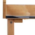 Mesa de Plantação em Madeira de 3 Níveis Mesa de Jardinagem com Placa Metálica 2 Prateleiras e Ganchos 76x37x89 cm Madeira