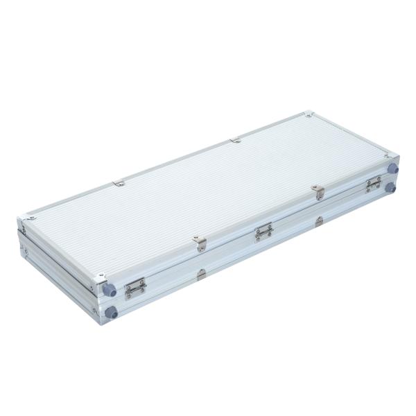 Mala de Poker Profissional com 500 Fichas Jogo de Poker com Mala de Alumínio 5 Dados 2 Baralhos de Cartas e 1 Ficha de Dealer 55,5x22x6,5cm Multicor