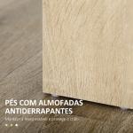 Mesa de Sala de Jantar para 4 - 6 Pessoas Estilo Moderno com Bancada de Melamina de Madeira Carga 50 kg 120x69x75 cm Madeira e Preto