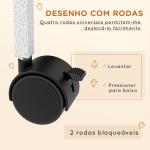 Gaiola para Roedores 80x52x128 cm Casa de 4 Alturas com Rampas Suspensa Rede Bandeja Removível Rodas Branco Rajado e Preto