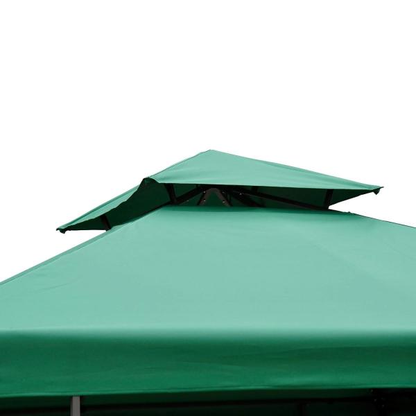 Toldo de Substituição 3x3m para Pérgolas Toldo de Substituição de Pérgolas de Jardim Verde