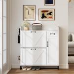 Sapateira Estreito com 2 Compartimentos Rebatíveis Prateleiras Ajustáveis para 12 Pares para Espaços Pequenos 106,7x26x116cm Branco