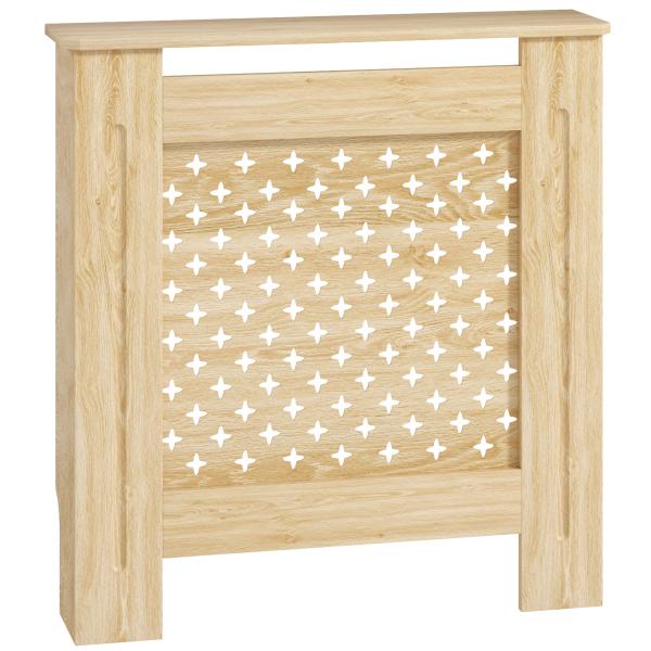 Cobertura de Radiador de MDF Proteção para Radiador para Sala de Estar Dormitório Corredor 78x19x82 cm Carvalho