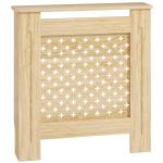Cobertura de Radiador de MDF Proteção para Radiador para Sala de Estar Dormitório Corredor 78x19x82 cm Carvalho