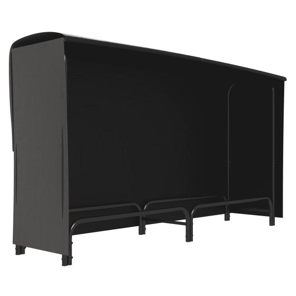 Suporte para Lenha em Metal com Capa Oxford 600D, Ajustável, Carga 200 kg, Interior/Exterior, 180x36x99 cm, Preto