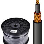 Bobine Cabo Microfone (6mm) Mono 1 Condutor + Malha (100 mts)