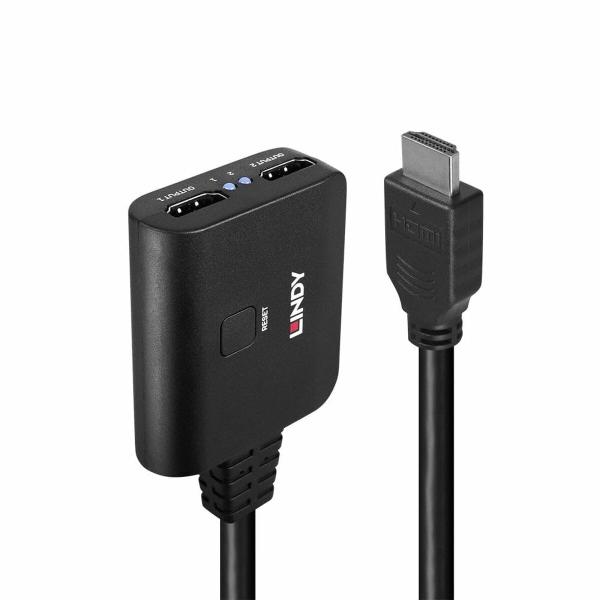 Adaptador HDMI para 2 x HDMI LINDY 38356 Preto