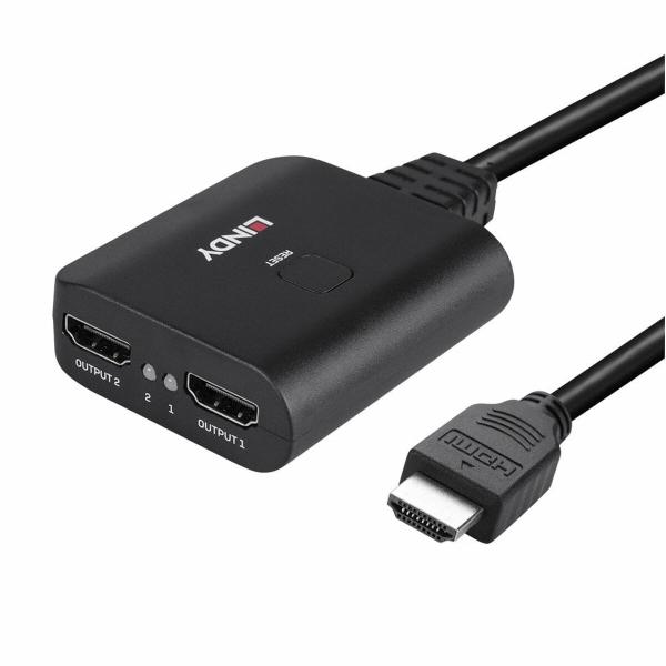 Adaptador HDMI para 2 x HDMI LINDY 38356 Preto