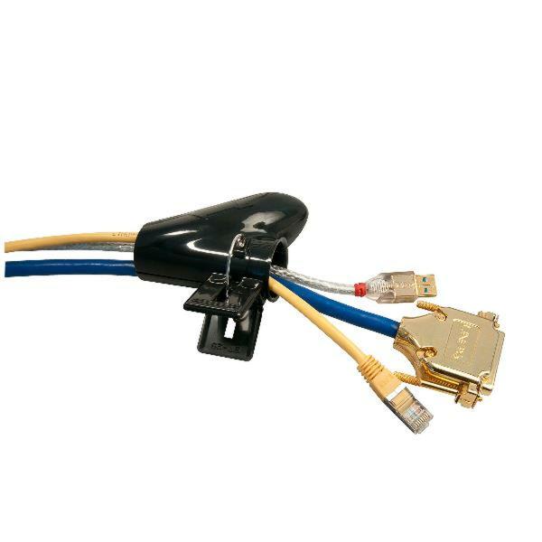 Suporte de cabos LINDY 40581 Preto