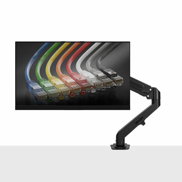 Suporte de Mesa para Ecrã LINDY EINZELMONTAGE - SCHWARZ