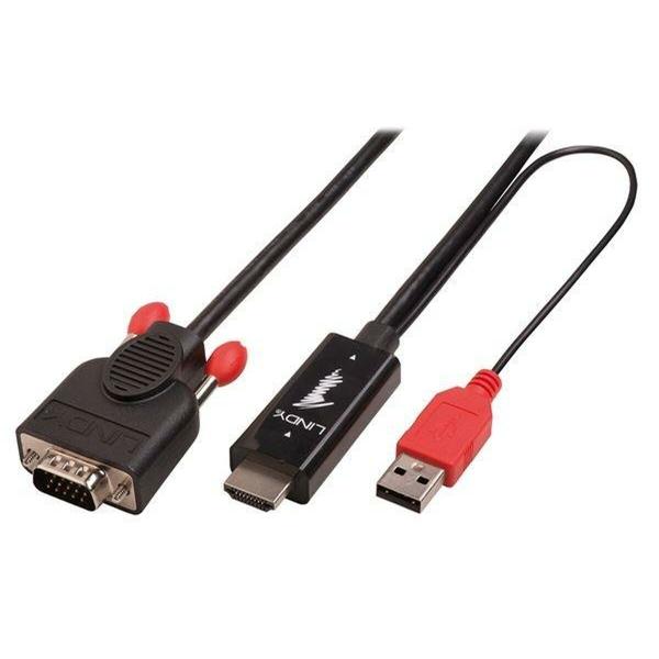 Adaptador HDMI para VGA LINDY Preto 2 m