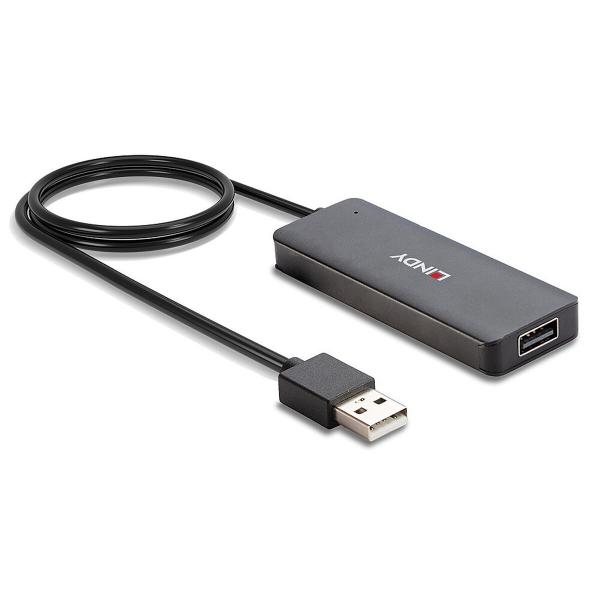 Hub USB LINDY 42986 Preto