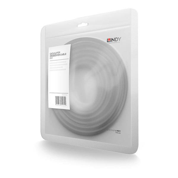 Cabo de rede rígido UTP Categoria 6 LINDY 47838 2 m Cinzento 1 Unidade