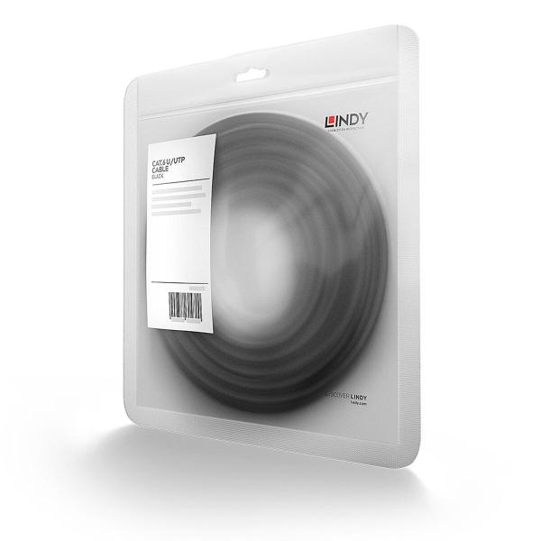 Cabo de rede rígido UTP Categoria 6 LINDY 48078 2 m Vermelho Preto 1 Unidade