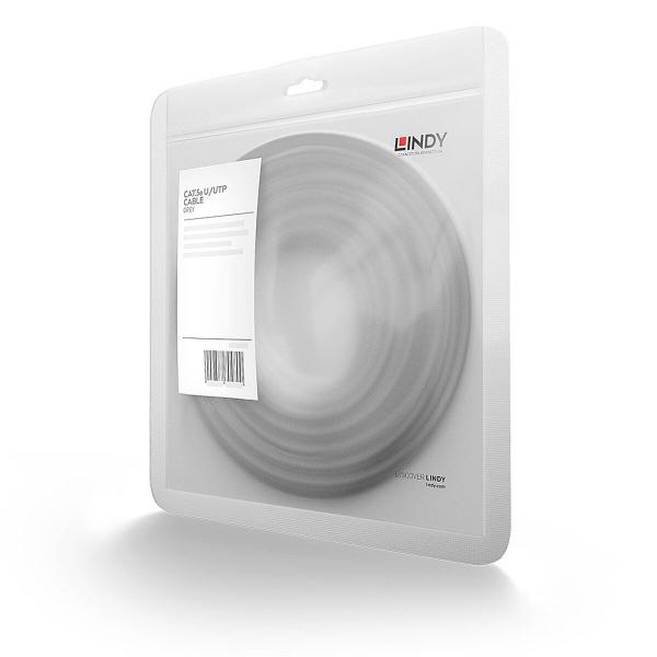 Cabo de rede rígido UTP Categoria 6 LINDY 48364 3 m Cinzento Branco 1 Unidade