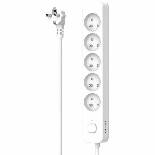 Extensão com 5 Tomadas com Interruptor QUARX (3 m)