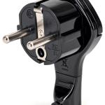 Ficha Macho T/ Shuck Lateral Extra - Fina (Preto)