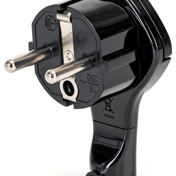 Ficha Macho T/ Shuck Lateral Extra - Fina (Preto)