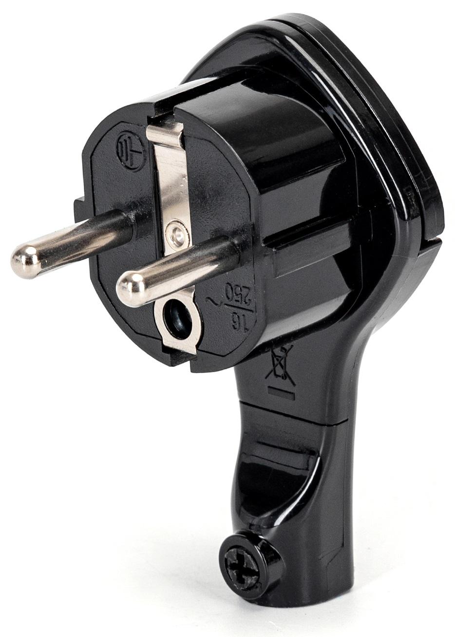 Ficha Macho T/ Shuck Lateral Extra - Fina (Preto)