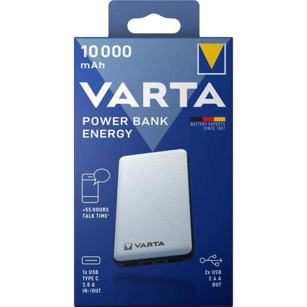 Power Bank Varta Energy Prateado 10000 mAh