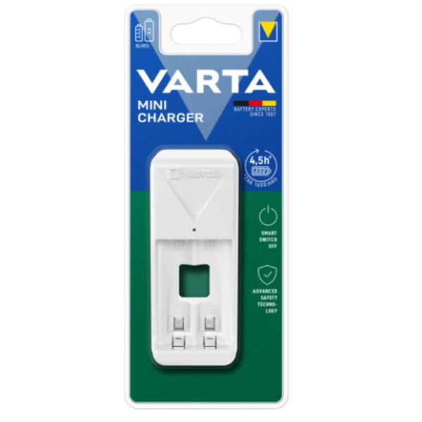 Carregador de pilhas Varta 57656 101 401 Mini 2 Pilhas Branco AA/AAA