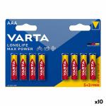 Pilhas Varta longlife max power aaa - lr03 1,5 V AAA (8 Peças) (10 Unidades)