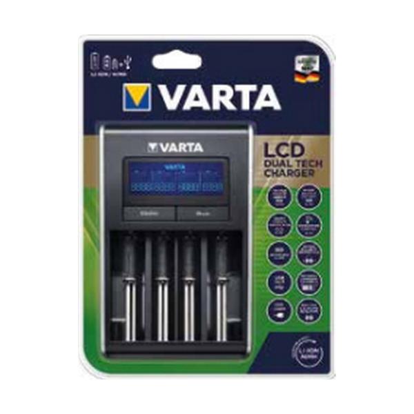 Carregador de pilhas Varta 57676 101 401 AA/AAA Baterias x 4