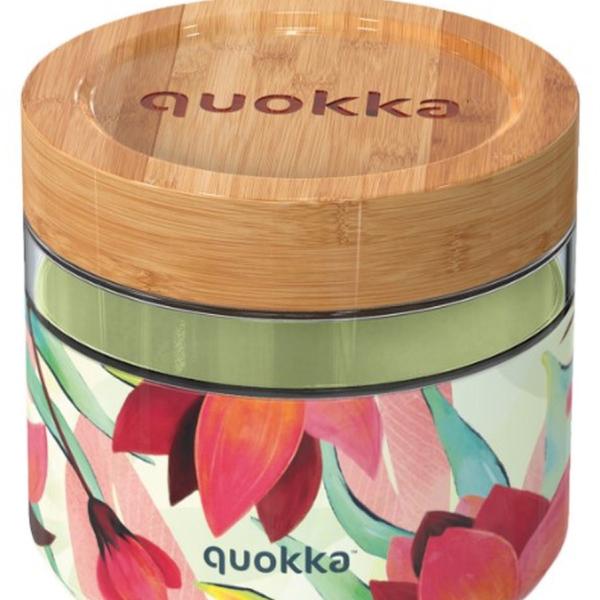 Recipiente de vidro para comida 820 ml c/ Tampa (Deli Spring) - QUOKKA