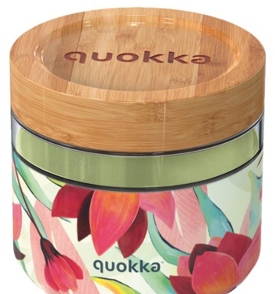 Recipiente de vidro para comida 820 ml c/ Tampa (Deli Spring) - QUOKKA