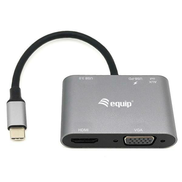 Adaptador USB-C para VGA Equip 133483